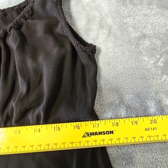 2/$30 Old‎ Navy Black Milkmaid Womens Midi Dress Size M Summer - Picture 8 of 11